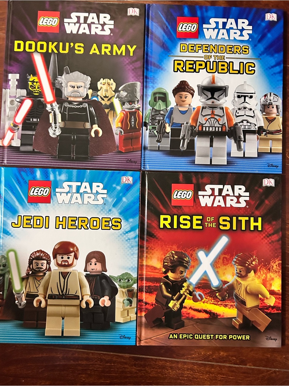 LEGO Star Wars Books Lot (10) - Empire, Jedi, Sith, Heroes